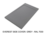 Channel shower tray, top of the range, 65 to 210 x 65 to 100 cm wide, PN24 non-slip solid resin, 10 colours, 5-year guarantee, free fast delivery